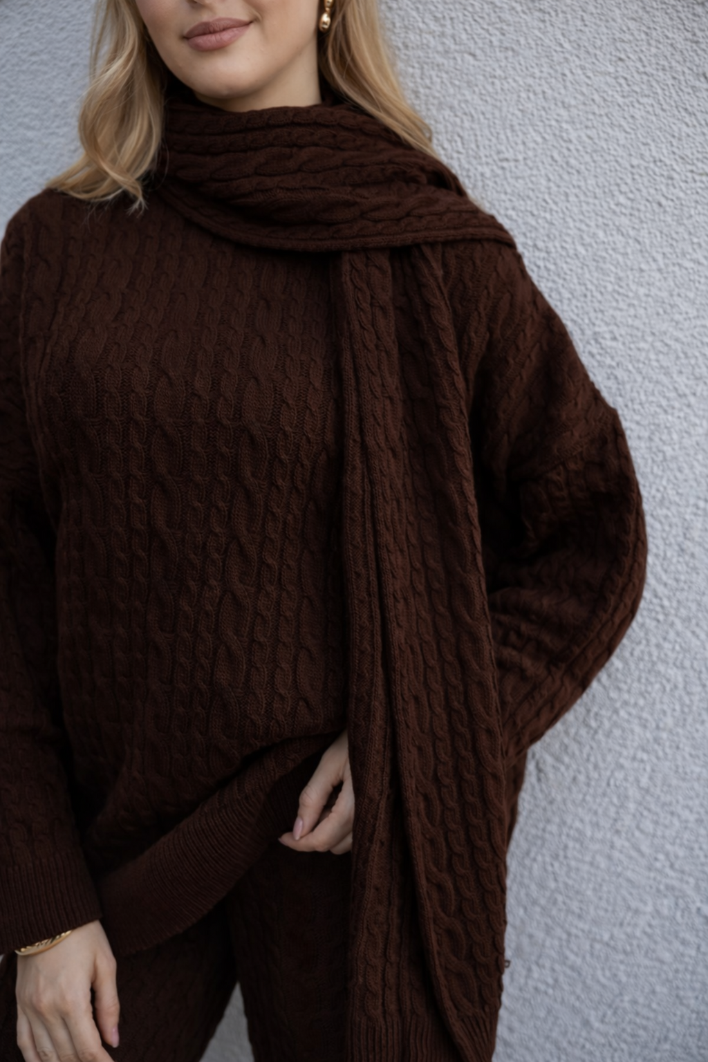 Ensemble Élégance en Maille Texturée