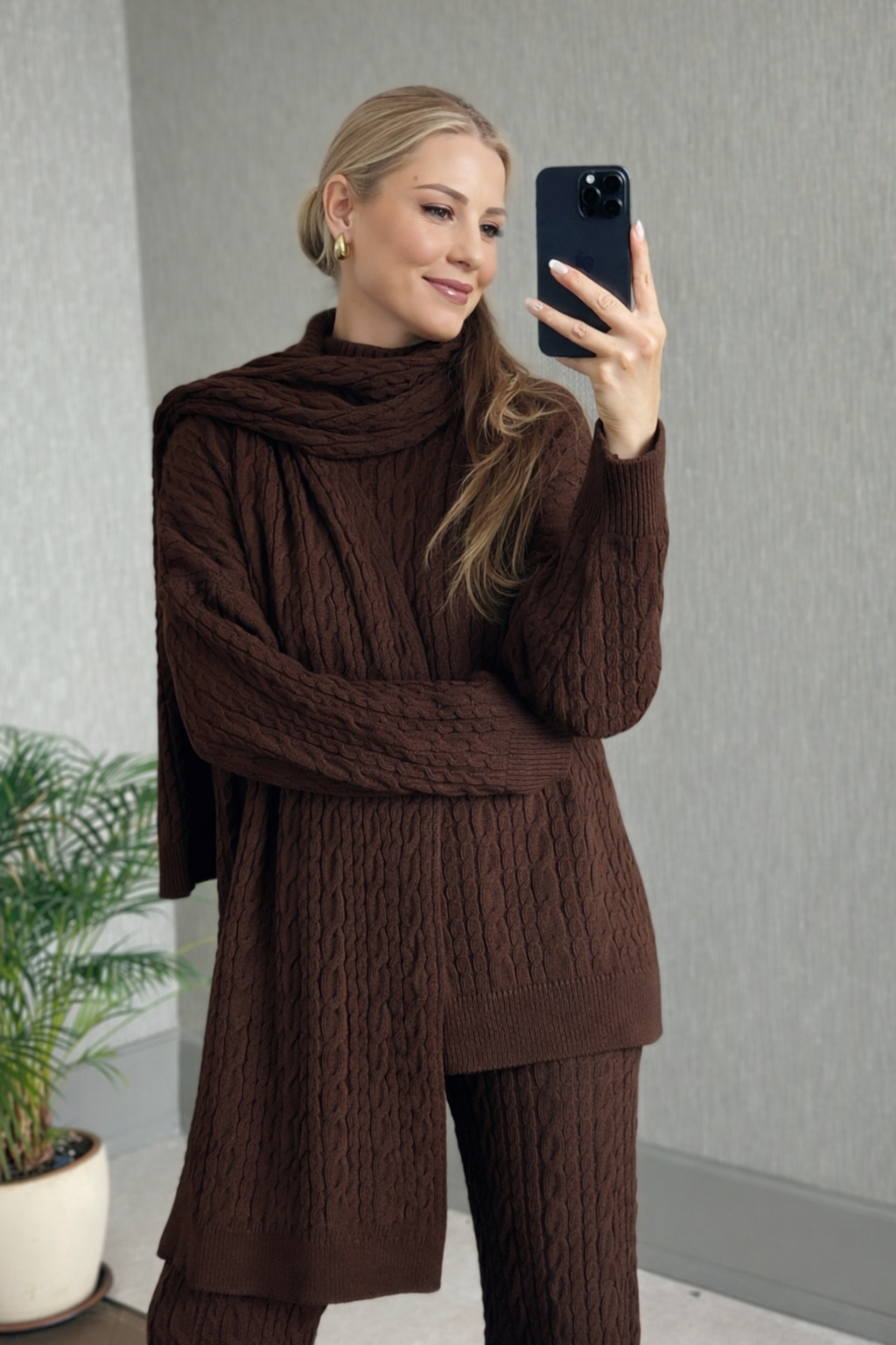 Ensemble Élégance en Maille Texturée